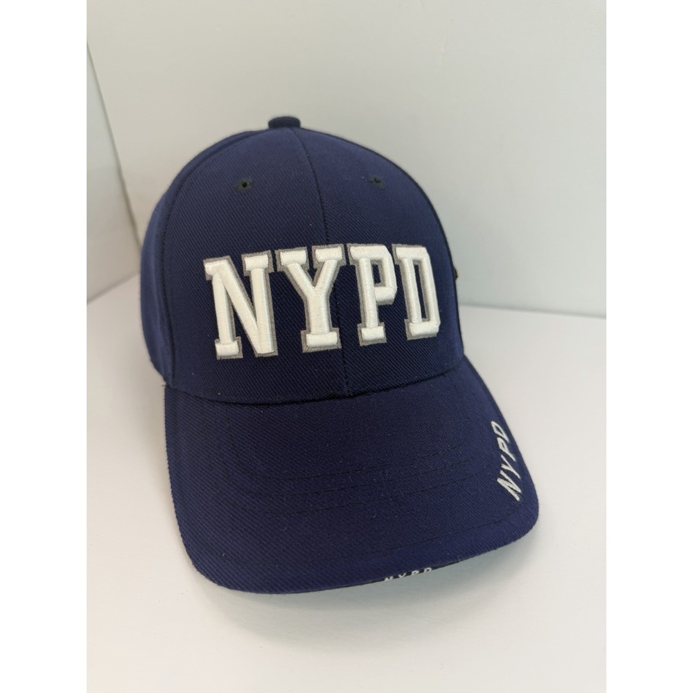NYPD Adjustable Hat Navy Blue Embroidered Mens OS 2001 Colosseum